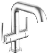 Crosswater 3ONE6 Wastafelkraan - opbouw - 2 hendels - 18.5cm - RVS TL116DNS