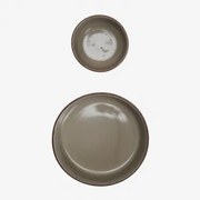 Set Van 2 Kommen Van Ronilena Steengoed Cederbruin - Bruin - Sklum