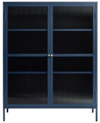 Lage Wandkast Blauw - 111x40x140cm.