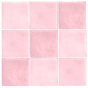 Terre d'Azur Maroc wandtegel 11.5x11.5cm roze - 30 stuks per doos