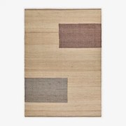 Rechthoekig Vloerkleed Van Jute En Katoen Brianda Natuurlijke Kleuren & 160 X 230 Cm - Sklum