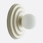 Wand- of plafondlamp, keramiek en opaline glas, diameter 24,5 cm, HOLI