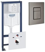 GROHE Rapid SL inbouwreservoir inclusief GROHE Skate cosmopolitan bedieningsplaat Hard Graphite 0729205/sw107647/sw242313/