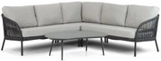 Hoek loungeset 5 personen Aluminium/rope Grijs Coco Puerto/Noar