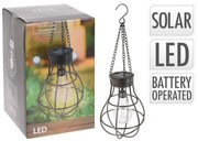 ProGarden Solarlamp peertje met 10 LED's metaal