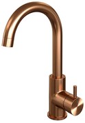 Brauer Copper Edition Wastafelmengkraan opbouw - hoog - draaibaar - ronde uitloop - model b - PVD - geborsteld koper 5-GK-003-R2