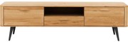 Goossens Tv Dressoir Bjarte, 2 deuren 1 lade 1 open vak 42 cm diep 180 cm breed