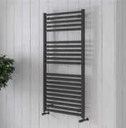 Eastbrook Velor handdoekradiator 50x120cm aluminium 699W wit mat