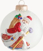 Handbeschilderde kerstbal Santa