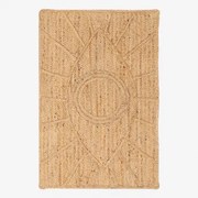 Xl Rechthoekige Deurmat 60x90 Cm Gevlochten Van Jute Elaine Yute - Sklum