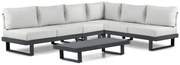 Hoek loungeset 6 personen Aluminium Grijs  Lifestyle Garden Furniture Lorenzo