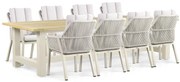 Tuinset 8 personen 300 cm Aluminium/rope Taupe Lifestyle Garden Furniture Verona/San