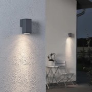 KONSTSMIDE Wandlamp Monza enkel vierkant donkergrijs