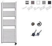 Sanicare Elektrische Design Radiator - 172 x 60 cm - 1127 Watt - thermostaat chroom rechtsonder - wit HRAEC601720/W