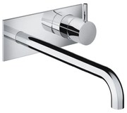 Hotbath Cobber inbouw wastafelkraan 25cm met plaat chroom