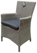 Capri dining tuinstoel grijs wicker