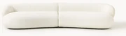 Bouclé bank Alba (4-zits)