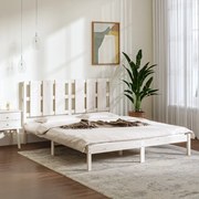 vidaXL Bedframe massief hout wit 150x200 cm 5FT King Size