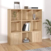 vidaXL Boekenkast 98x30x98 cm spaanplaat sonoma eikenkleurig