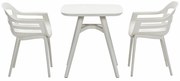 Garden Impressions Sunny balkonset 3-delig - Hareno tuintafel 71x71 cm - zand