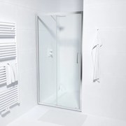 Marenza Slide Quick Fit Schuifdeur - 100x190cm - 6mm veiligheidsglas - alu profiel - anti kalk - chroom SAQ6121-100