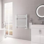 Eastbrook Biava multirail handdoekradiator 75x70cm 532W wit glans