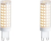 Set van 2 G9 dimbare LED lampen 5.5W 500 lm 2700K