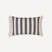 Gestreept kussenhoes in katoen, Leno