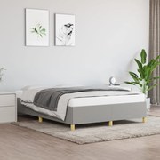 vidaXL Bedframe stof lichtgrijs 140x190 cm