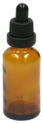 Pipetflesje, bruin glas, 30 ml