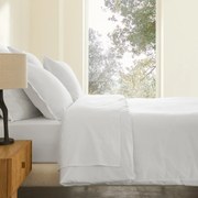 Dekbedovertrek van gewassen katoensatijn, Saria