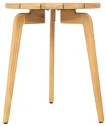 4 Seasons Outdoor Zucca teak bijzettafel met blad Ø 45 cm (H55 cm)  Bijzettafel     weerbestendig