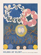 Kunstreproductie The Very First Abstract Collection, The 10 Largest (No.1 in Blue) - Hilma af Klint