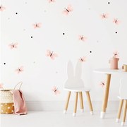 INSPIO Muursticker - roze vlinders