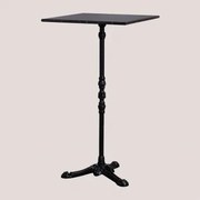 Roma Marmeren Hoge Bartafel Zwart Marmer & Vierkant & Zwart - Sklum