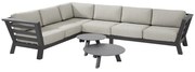 Meteoro hoek loungeset 6 delig antraciet 4 Seasons Outdoor