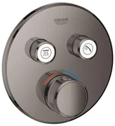 Grohe SmartControl Inbouwthermostaat - 3 knoppen - rond - hard graphite 29119a00