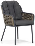 Tuinstoel Wicker Grijs-antraciet Santika Fasano