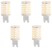 Set van 5 Smart G9 dimbare LED lampen helder 2.5W 250 lm 2700-6500K