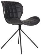 Zuiver OMG LL OMG Stoel Zwart Kunstleer