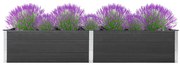 vidaXL Plantenbak verhoogd 200x100x54 cm HKC grijs