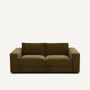 Compacte bank 3-zit in fluweel, Skander