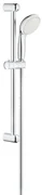 GROHE Tempesta 100 Glijstangset - 60cm - ronde handdouche - 2 straalsoorten - metalen doucheslang - chroom 26803000
