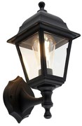 Smart buiten wandlamp zwart IP44 incl. Wifi ST64 - Capital