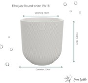 Pot Elho Jazz Round wit