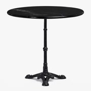 Roma Marmeren Bartafel Zwart Marmer & Rond & Zwart - Sklum