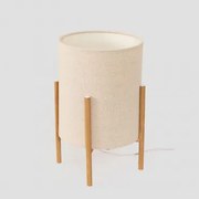Saek Tafellamp Van Stof Beige – Crème - Sklum