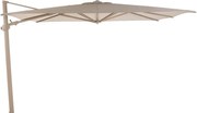 4 Seasons Outdoor Siesta PREMIUM 300 x 300 cm parasol - zand doek met latte frame Parasol   beige weerbestendig