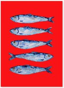 Poster Sardines Berry Red