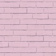 Noordwand Good Vibes Behang Brick Wall roze